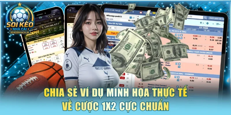 Chia sẻ ví dụ minh họa thực tế về cược 1X2 cực chuẩn