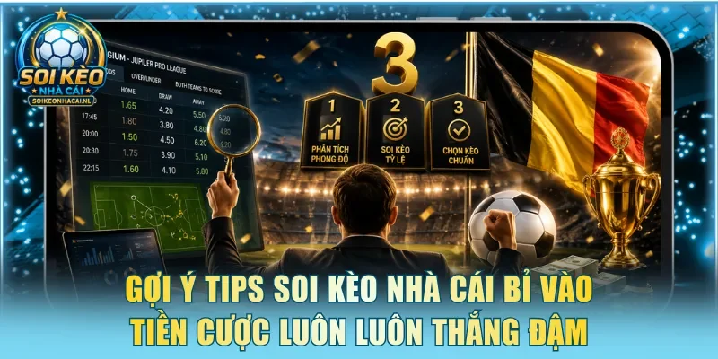 Gợi ý 3 tips soi kèo nhà cái Bỉ vào tiền cược luôn luôn thắng đậm