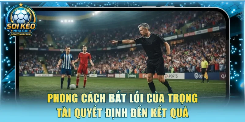 Phong cách bắt lỗi của trọng tài quyết định đến kết quả